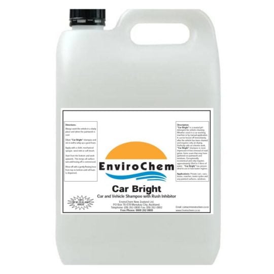 Car Wash Soap Shampoo Car Bright 5 Litre - ChemShop Auckland NZ