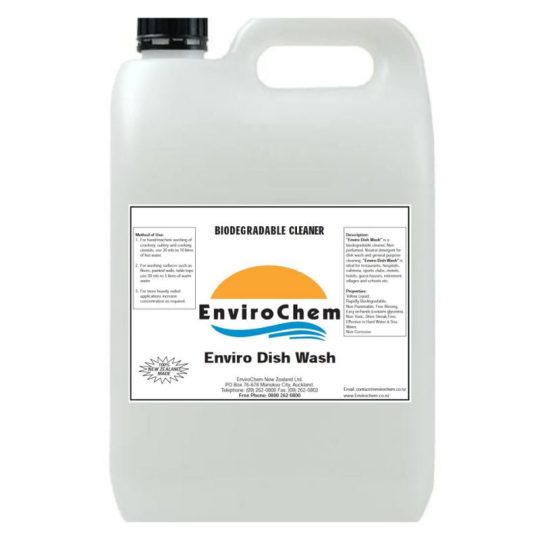 Hand Dishwashing Liquid - Biodegradable 5 Litre - ChemShop Auckland NZ