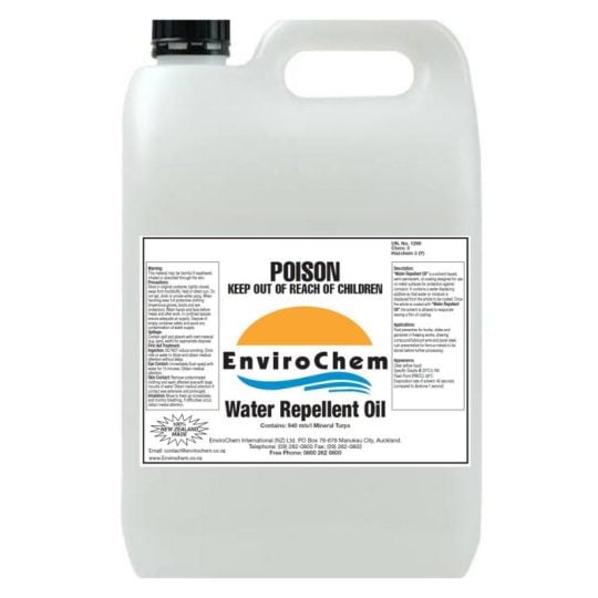 Water Repellent Oil Coating 5 Litre Auckland New Zealand